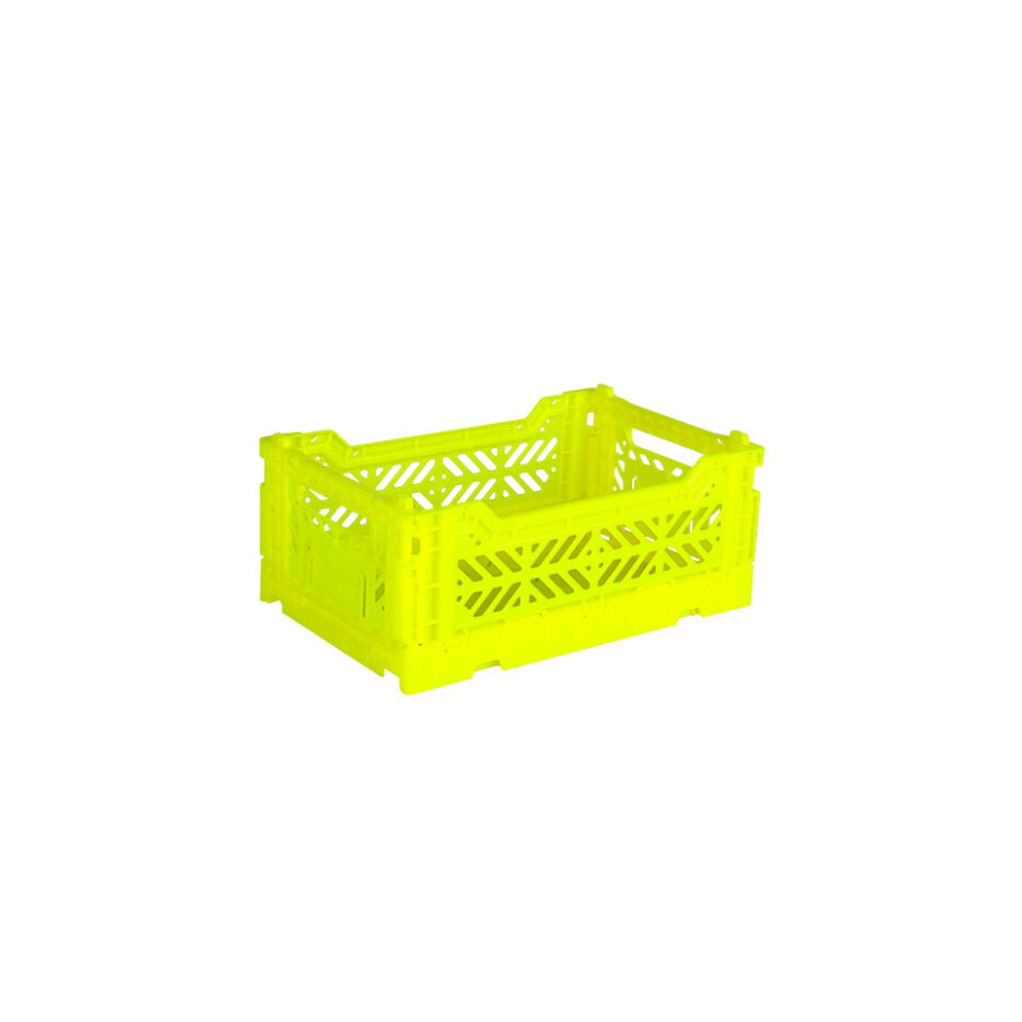 Aykasa Klappbox Mini in der Farbe Neon Yellow bei Frau Rabe im Concept Store Die Halle