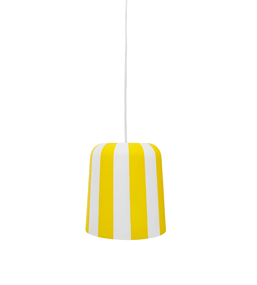 Lampe | Gry | Streifen gelb/weiß