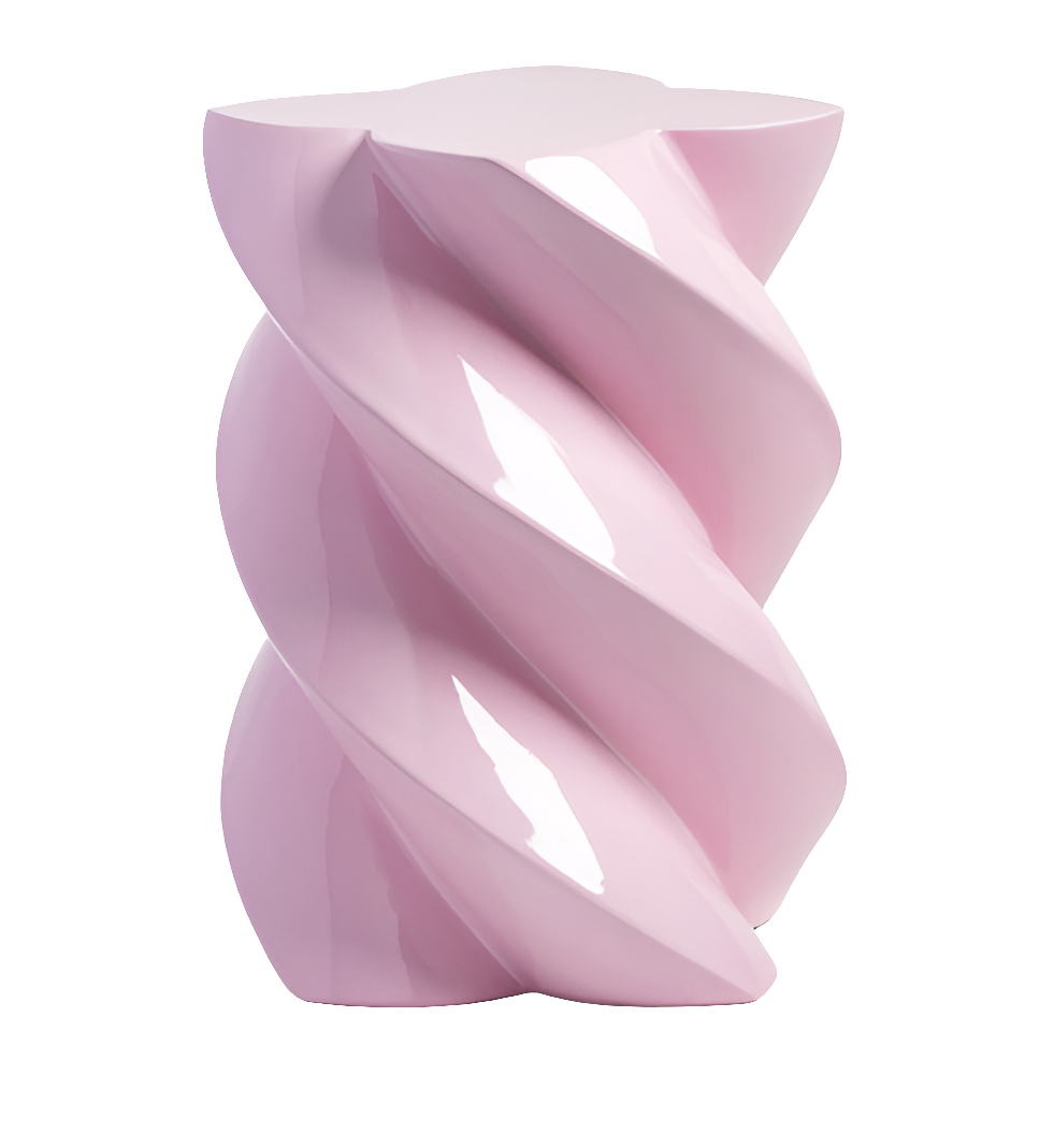 Beistelltisch | Pillar Marshmallow candy pink