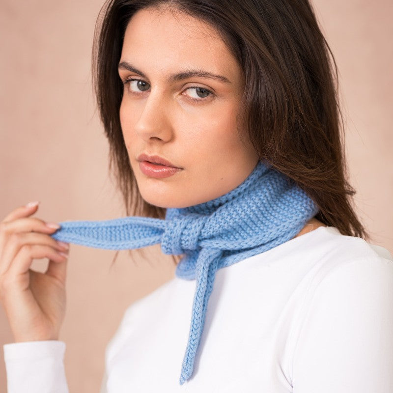Strickschal Écharpe Sophie | Bleu Clair