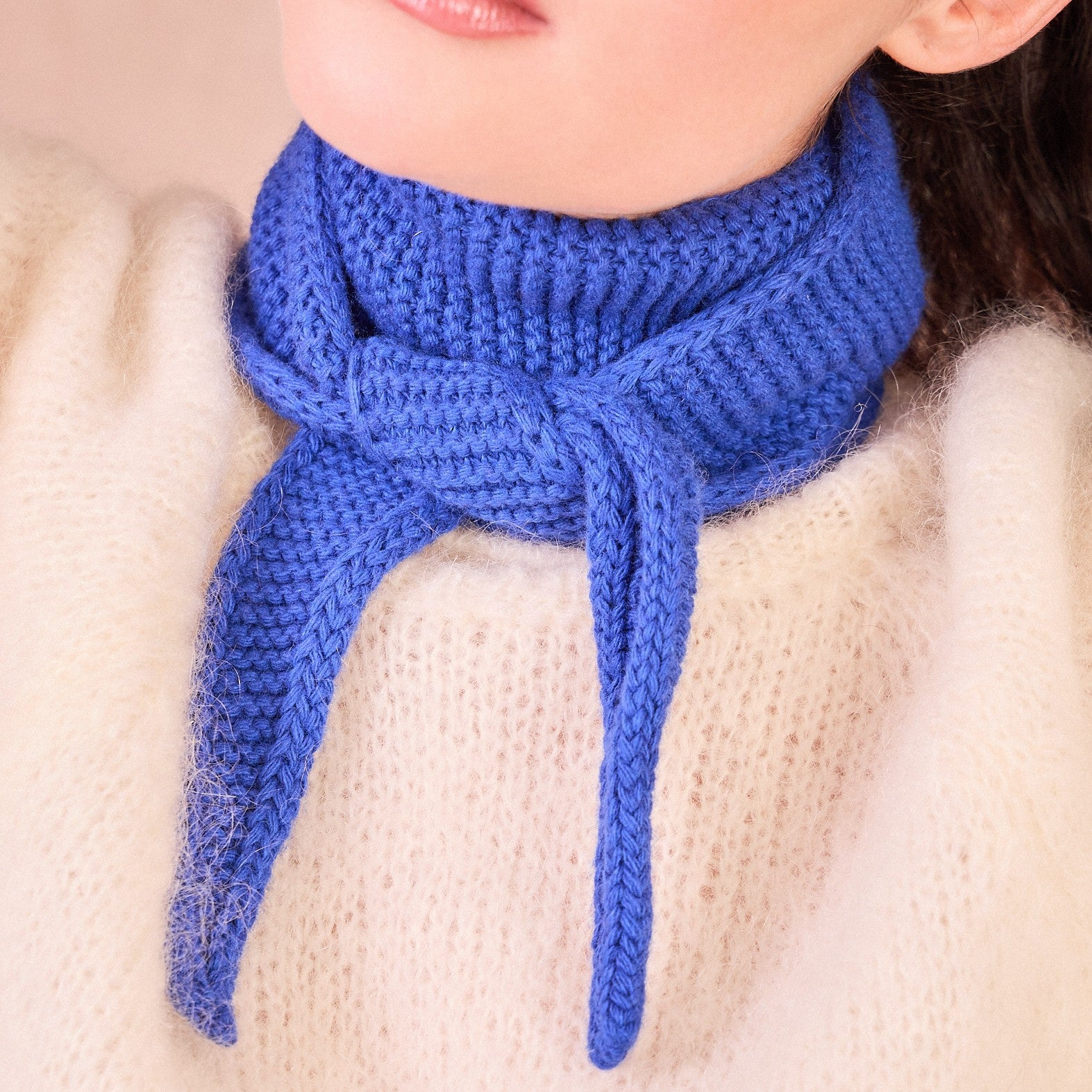 Schal Écharpe Sophie | Bleu Électrique