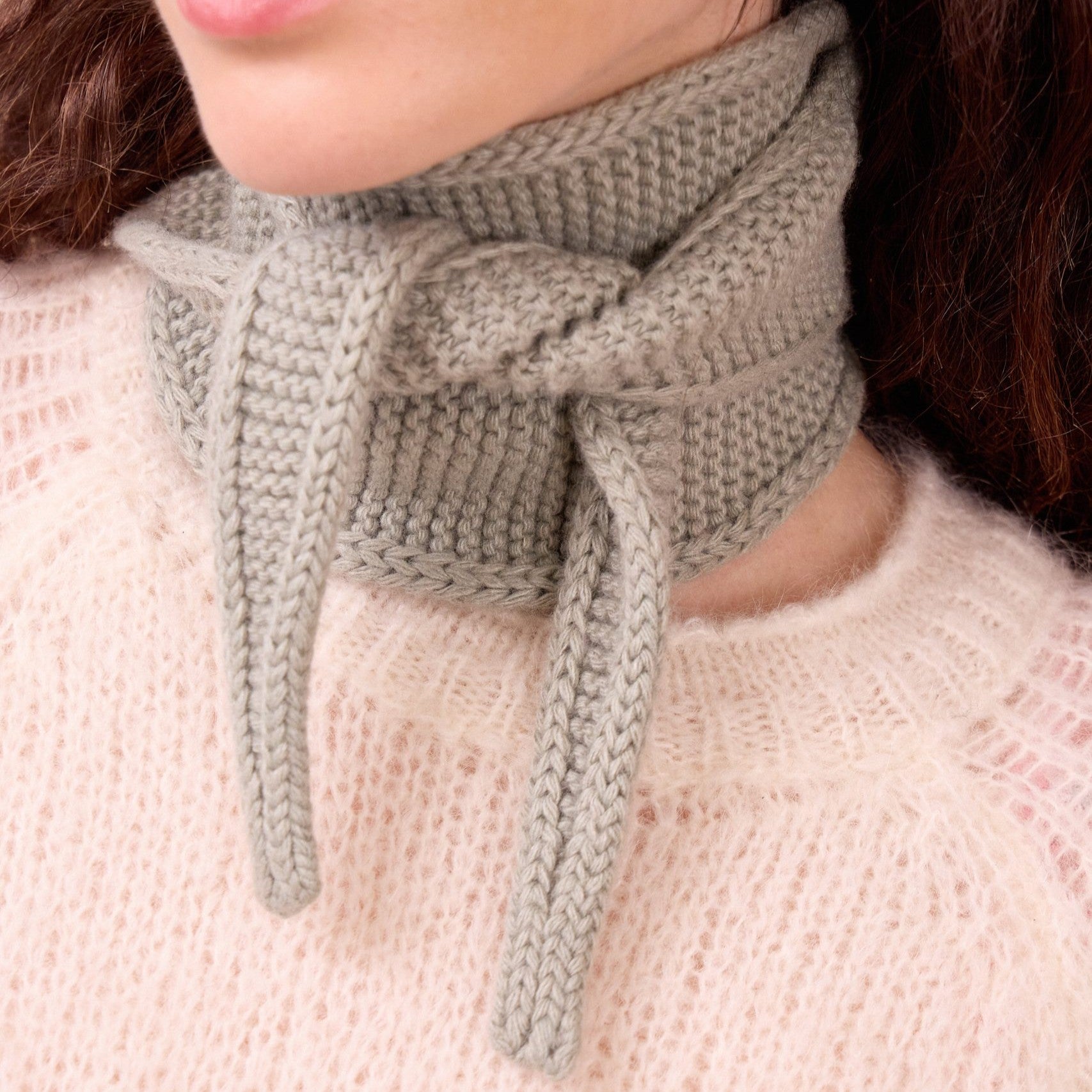 Strickschal Écharpe Sophie | Vert Sauge