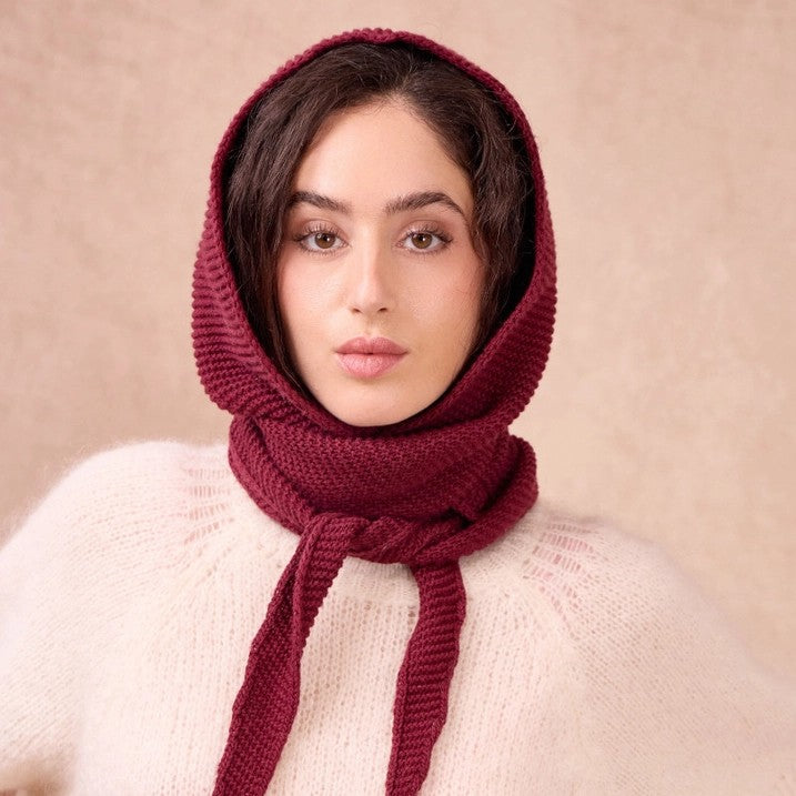 Strick Balaclava Nola | Bordeaux