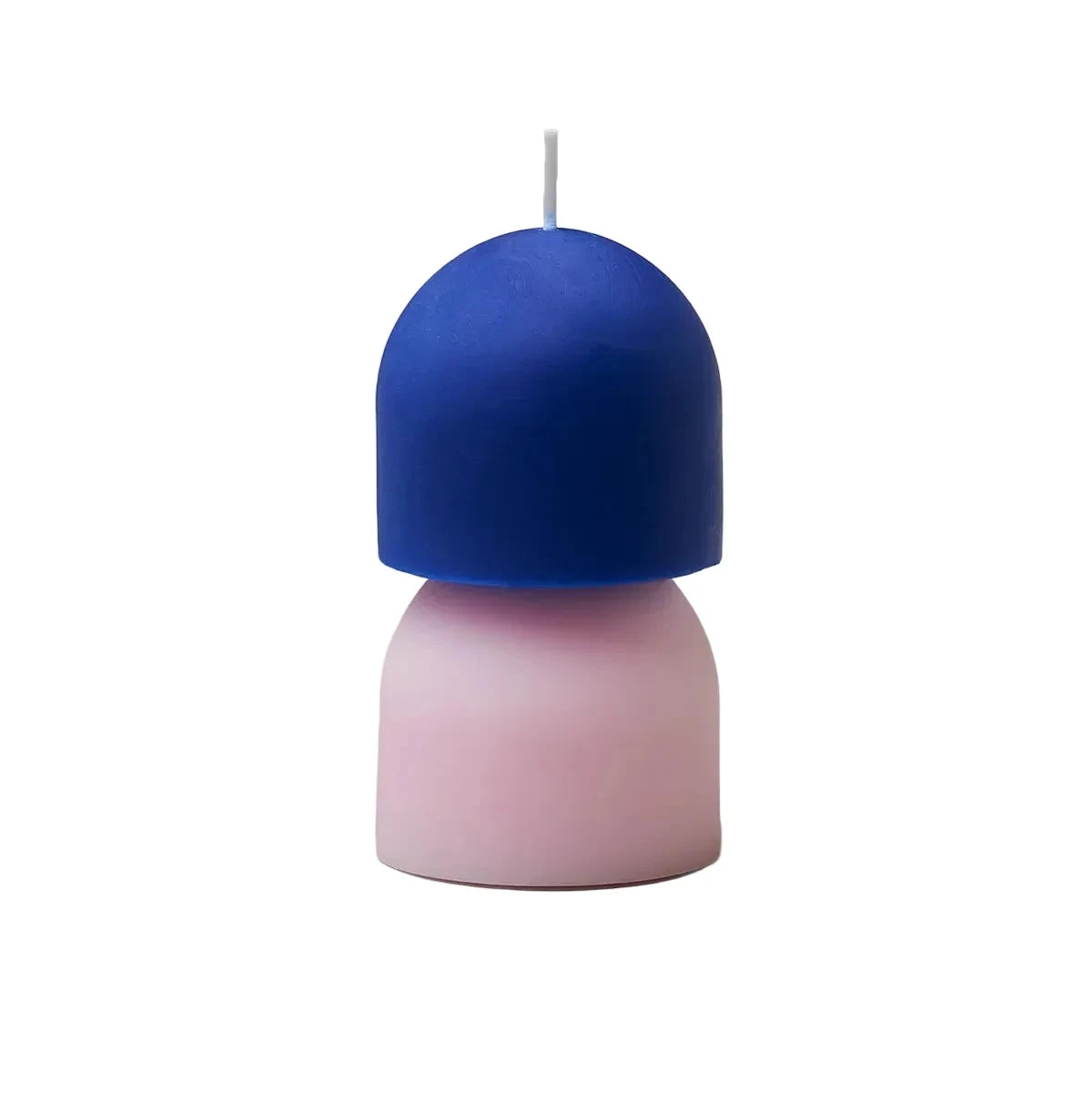 Blockkerze Hemisphere | Rose & Blue