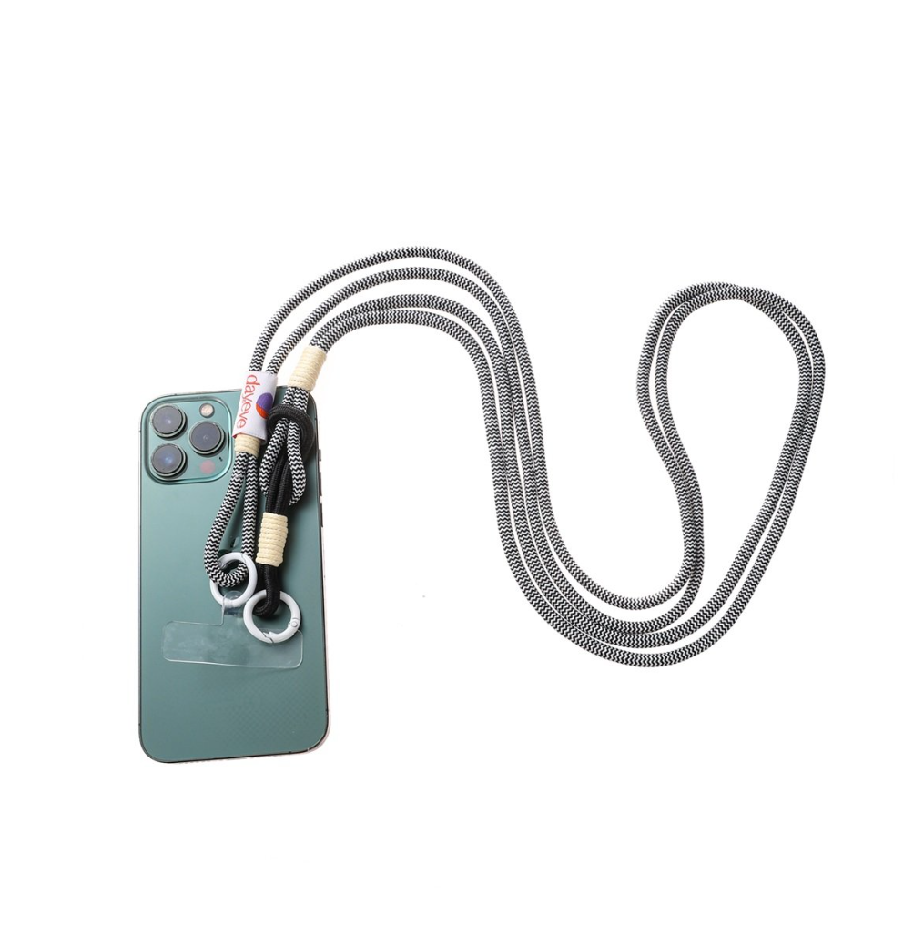 Handykette Long Knot | Schwarz