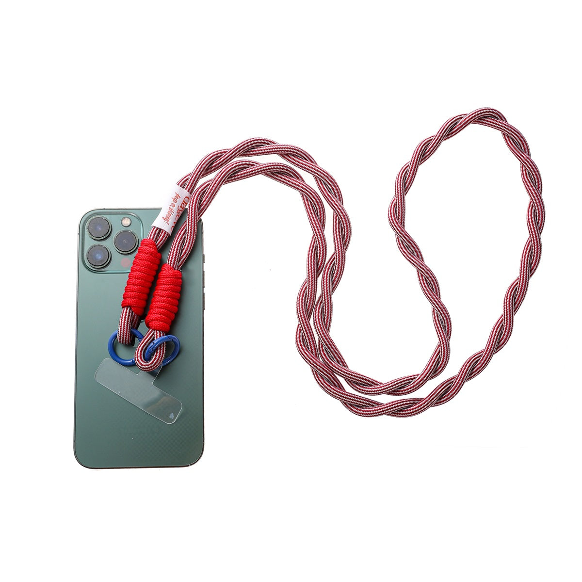 Handykette Long Twirl | Rot Gestreift