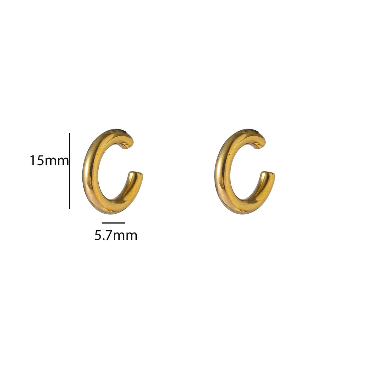 Earcuff | Smooth Round Gold