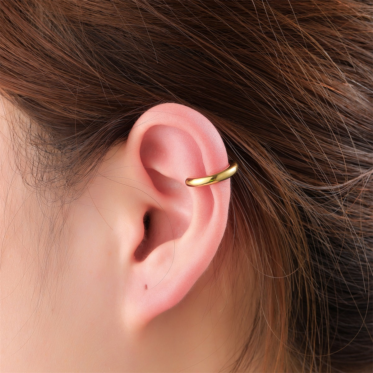 Earcuff | Smooth Round Gold