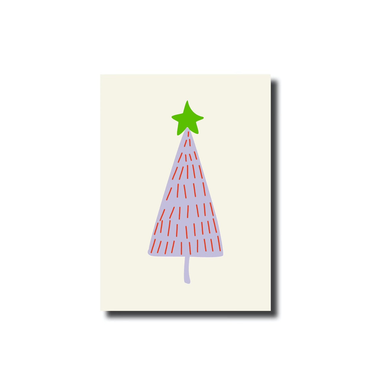 Postkarte | Christmas Tree Lila