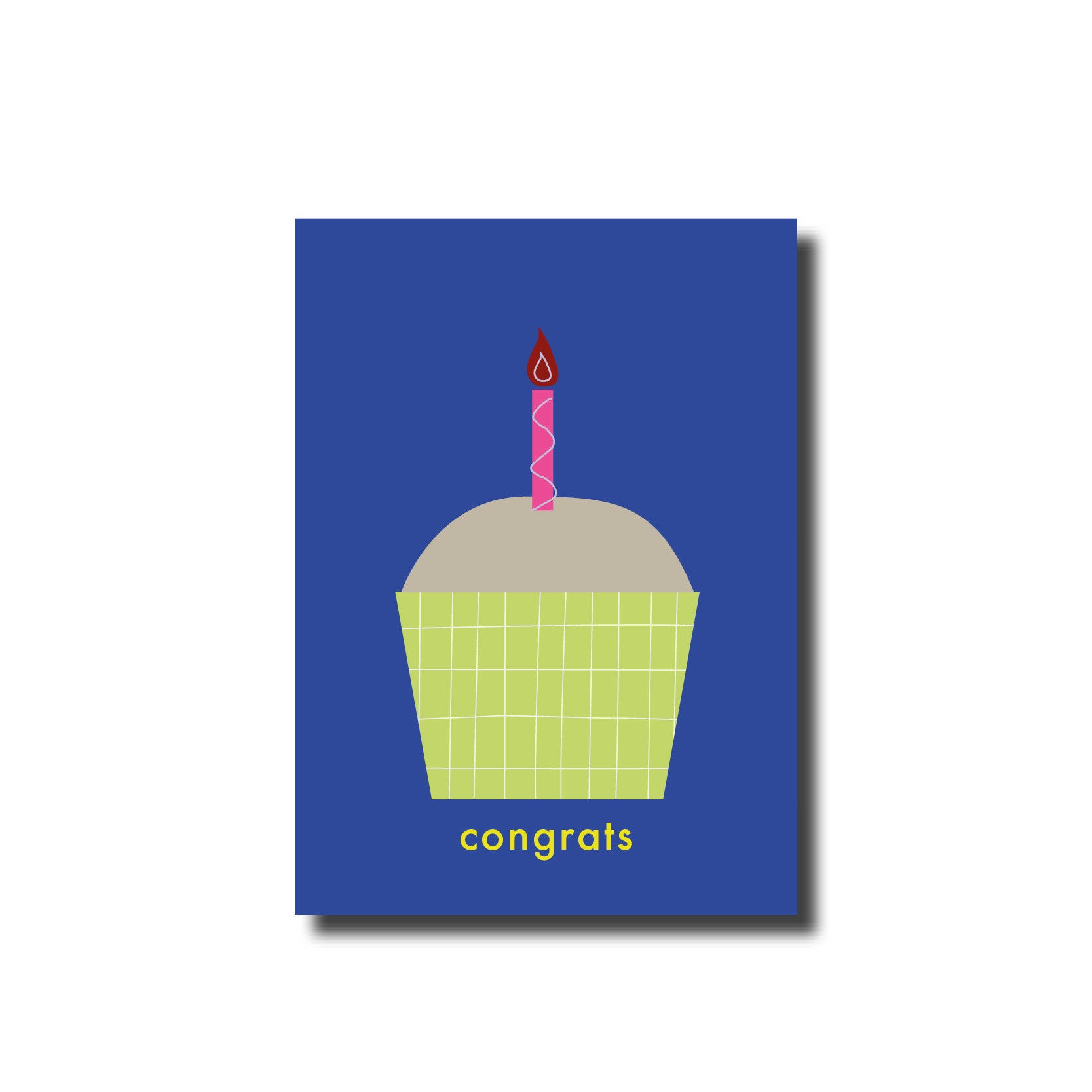 Postkarte | Congrats Grün/Blau