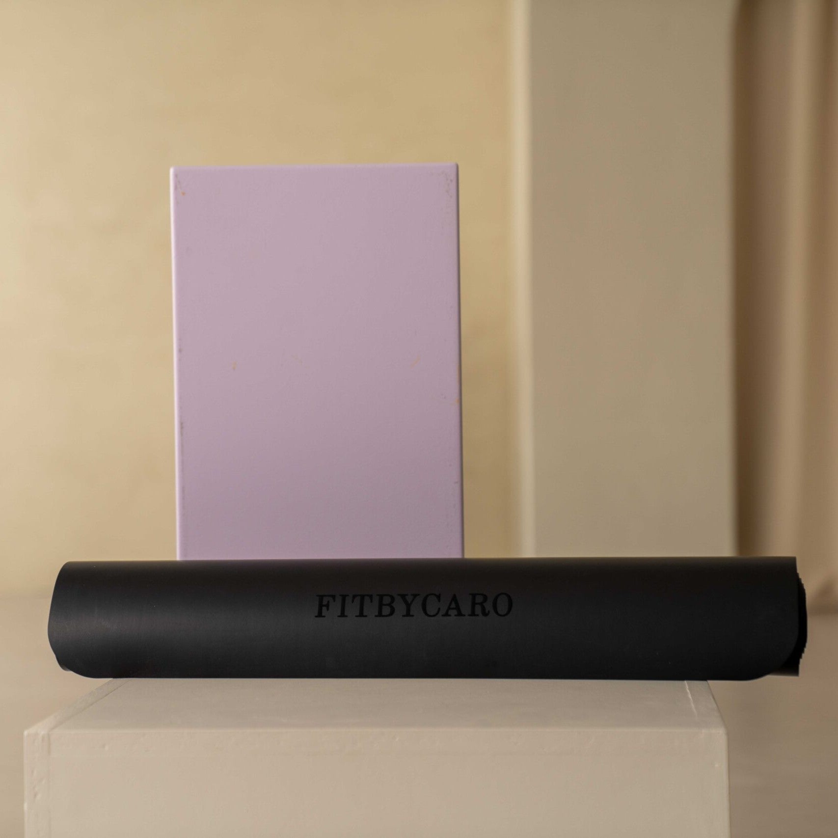 Sport & Yogamatte fitbycaro | schwarz
