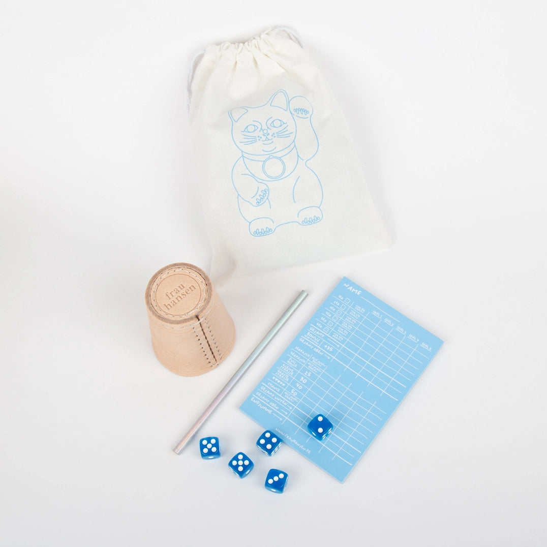 Würfelspiel | Blau 5er Set