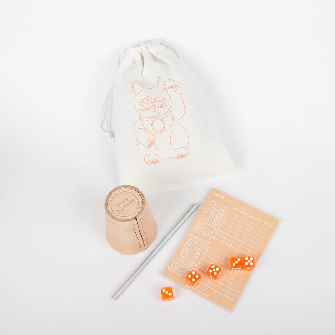 Würfelspiel | Peach 5er Set