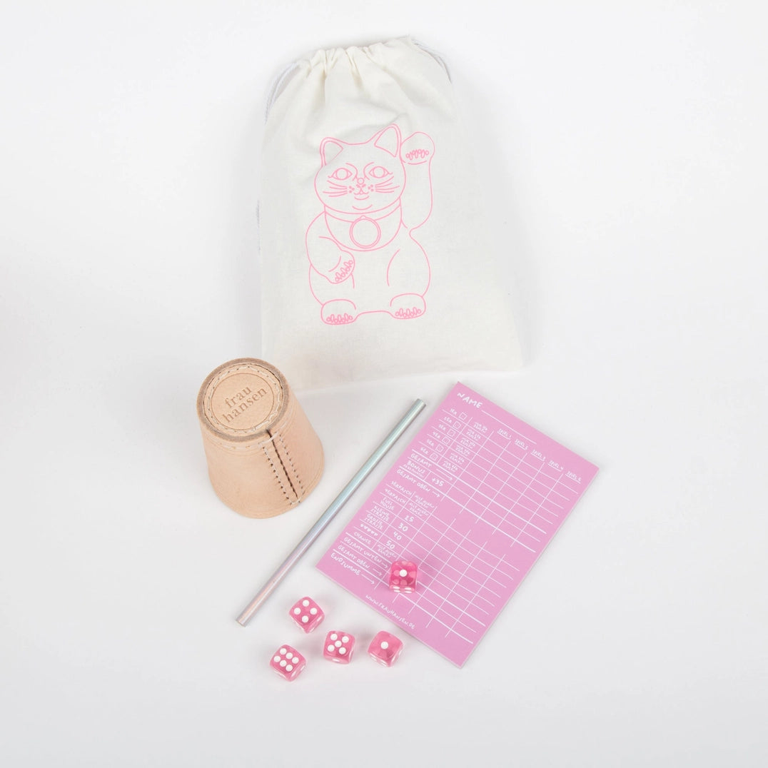 Würfelspiel | Rosa 5er Set