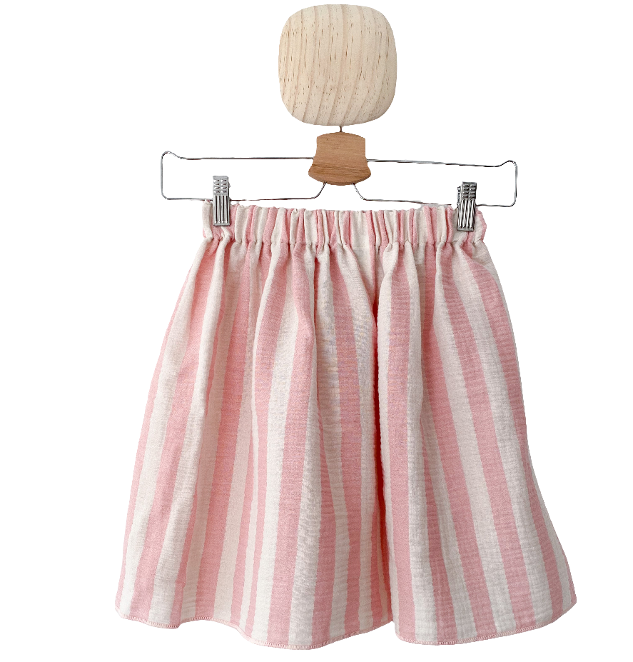 Kids Musselin Rock | Streifen Rosa