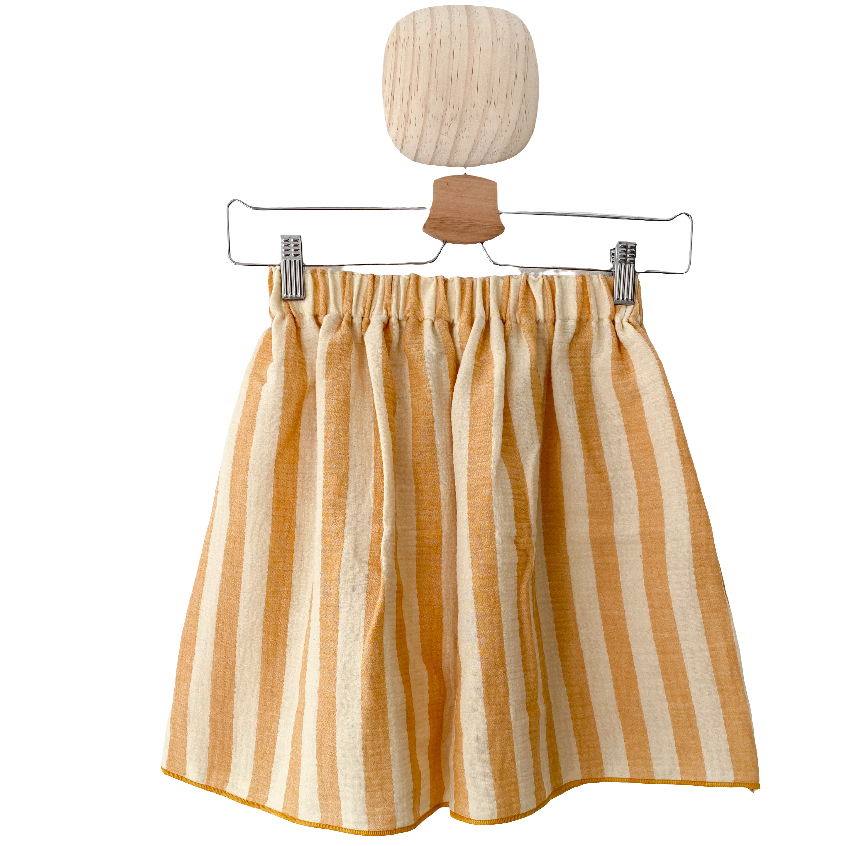 Kids Musselin Rock | Streifen Senf