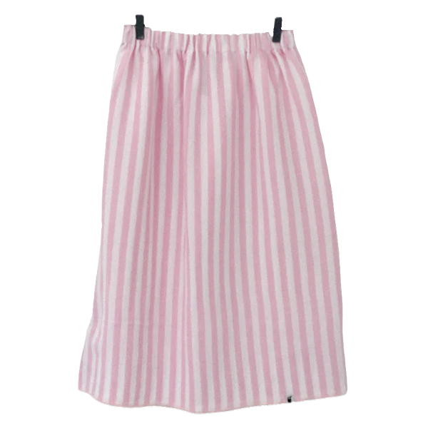 Damen Rock Musselin | Streifen Rosa
