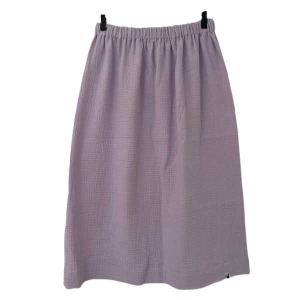 Damen Rock Musselin | Uni Flieder