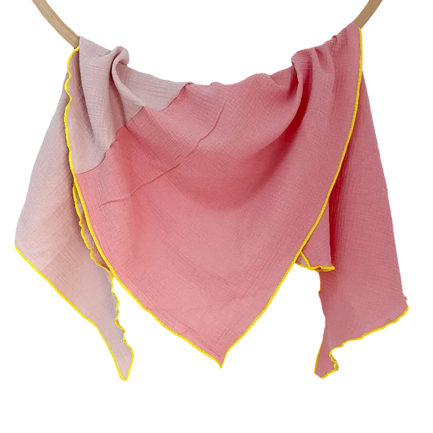 Musselintuch | Rosa/Altrosa