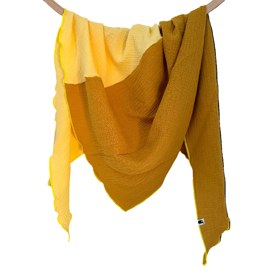 Musselintuch | Senf/Gelb