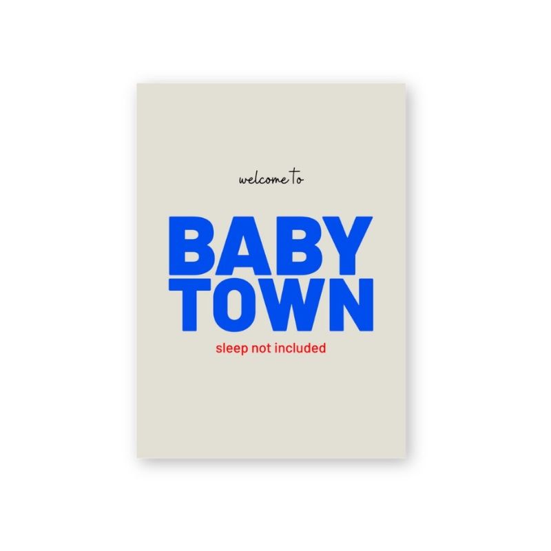 Postkarte aus Holzschliffpappe | BABYTOWN