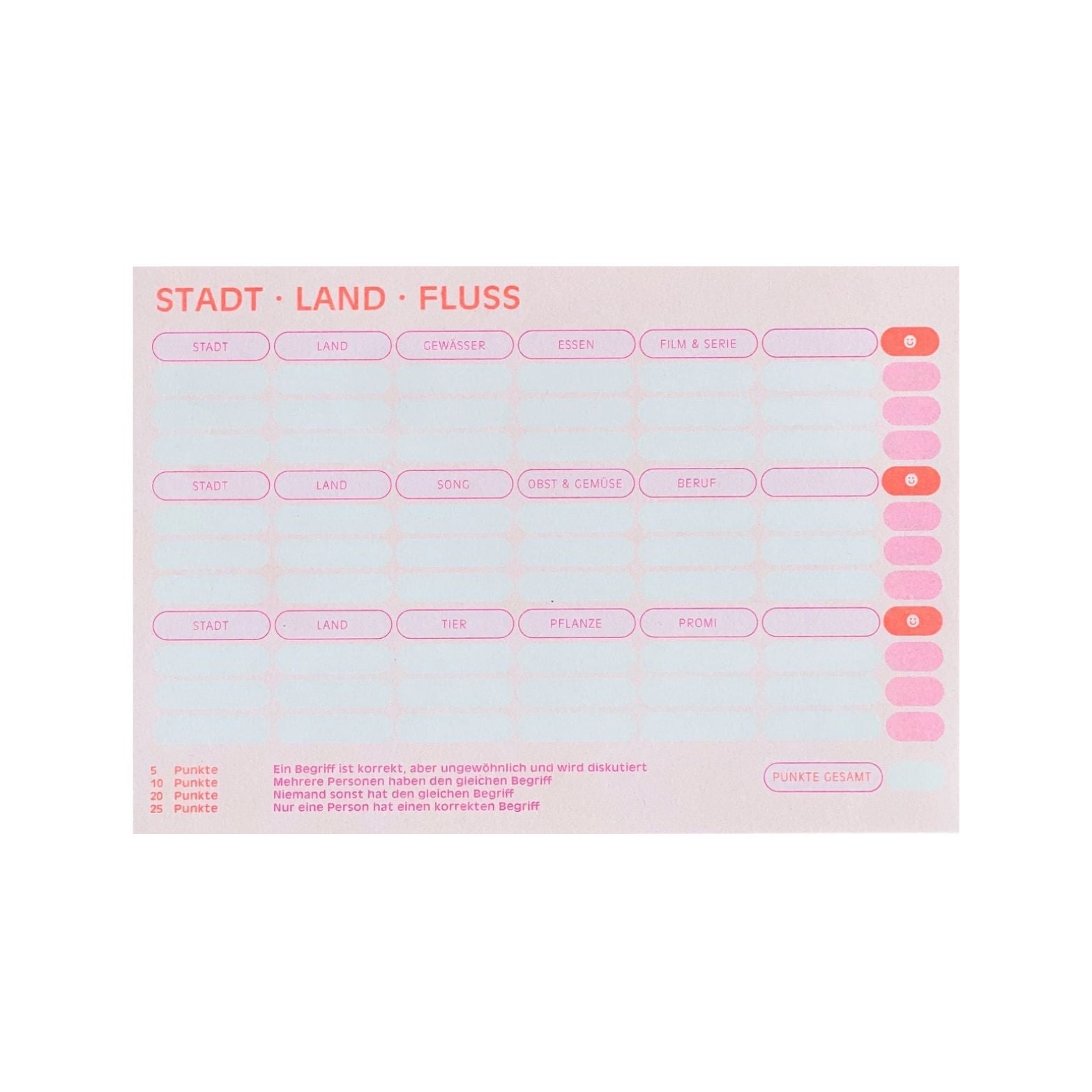 Stadt Land Fluss | Neon