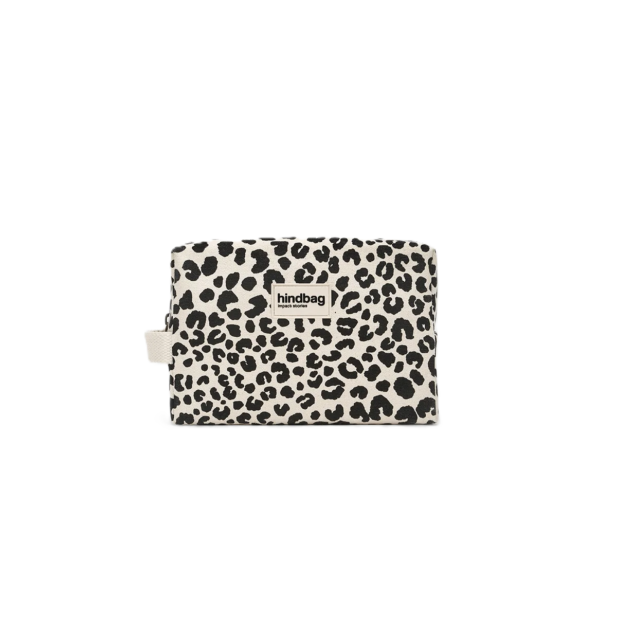 Kosmetiktasche Léon  | Leopard Naturweiß
