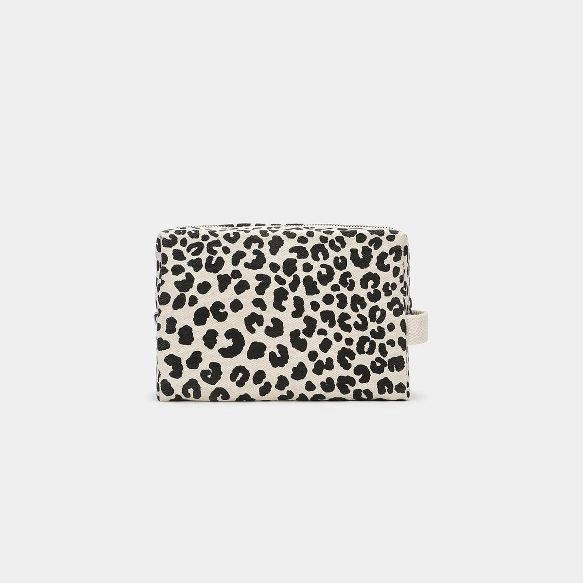 Kosmetiktasche Léon  | Leopard Naturweiß