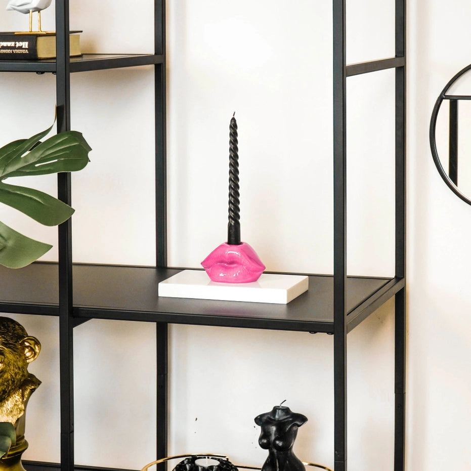 Kerzenhalter Lips | Neonpink