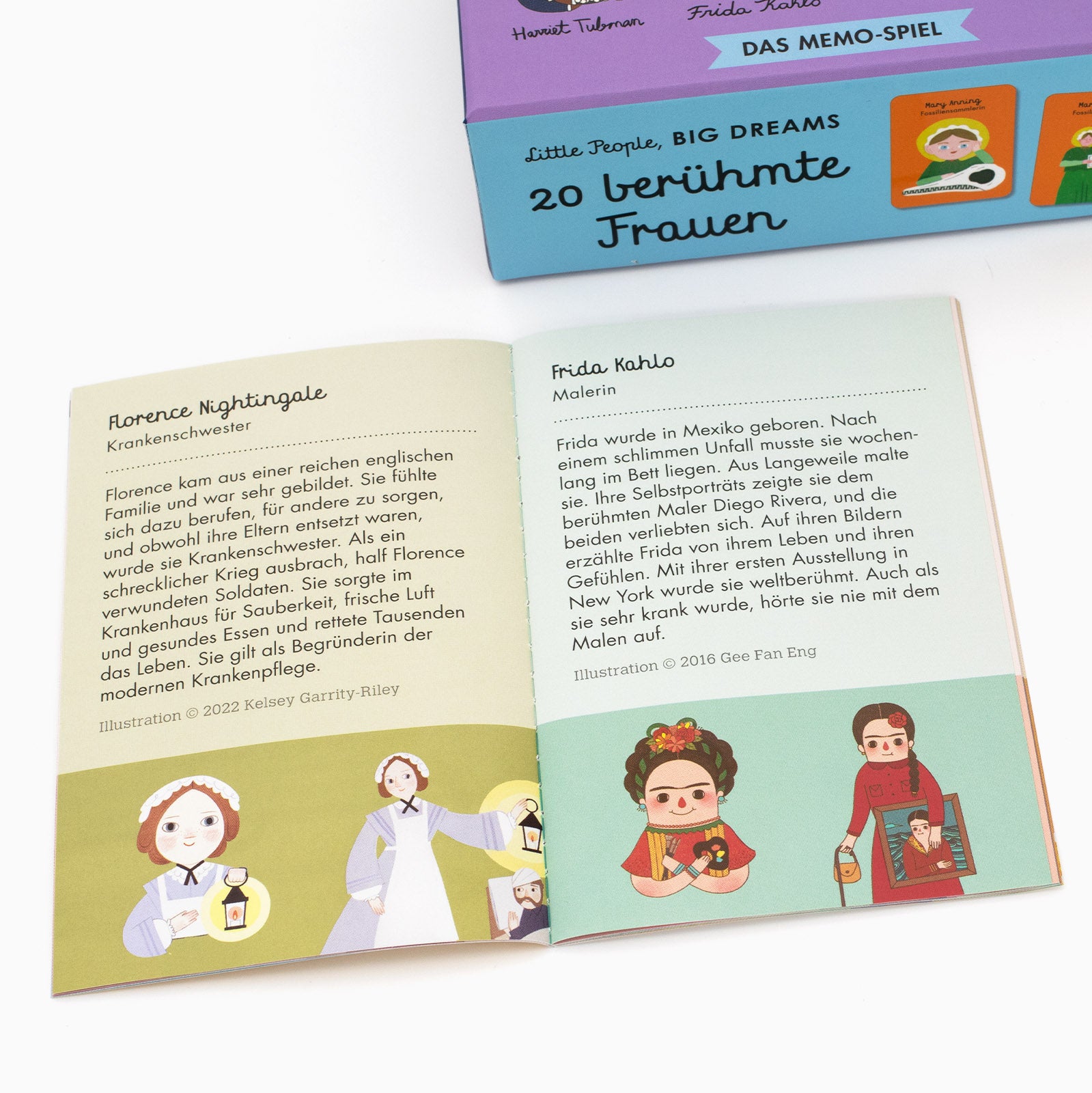 Memo Spiel Little People, BIG DREAMS | 20 berühmte Frauen