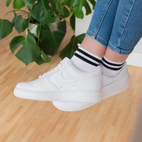 Sneaker Socken High | Black Stripes