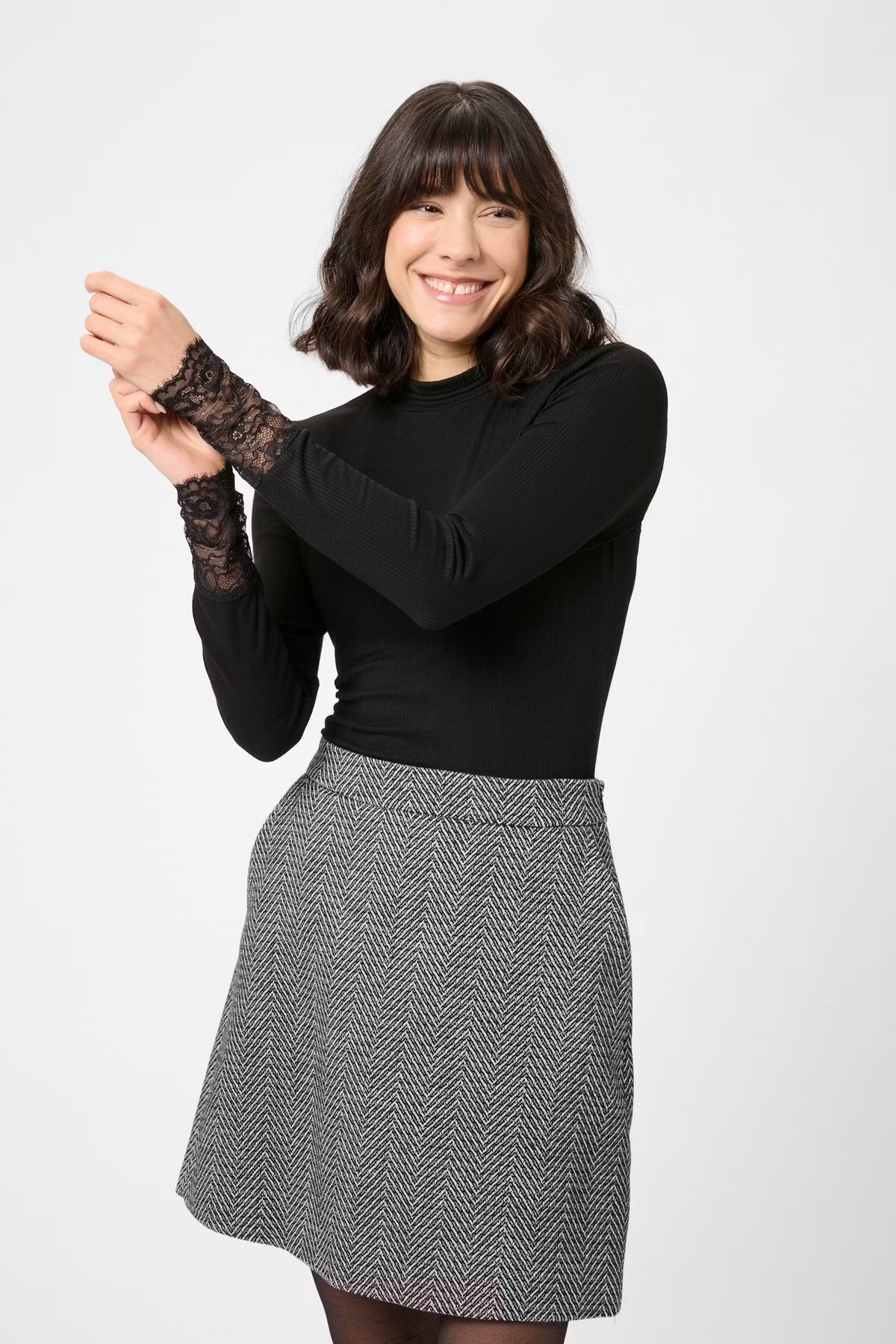 Langarmshirt KAomi | Black Deep