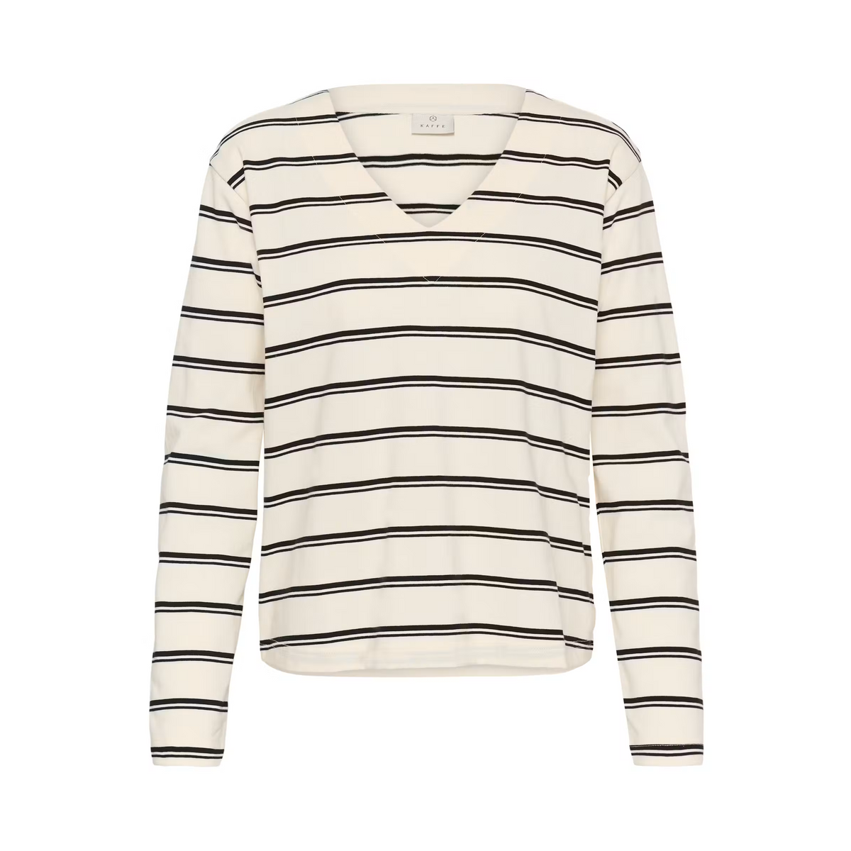 Langarmshirt KAwinny | Schwarz/Weiß gestreift