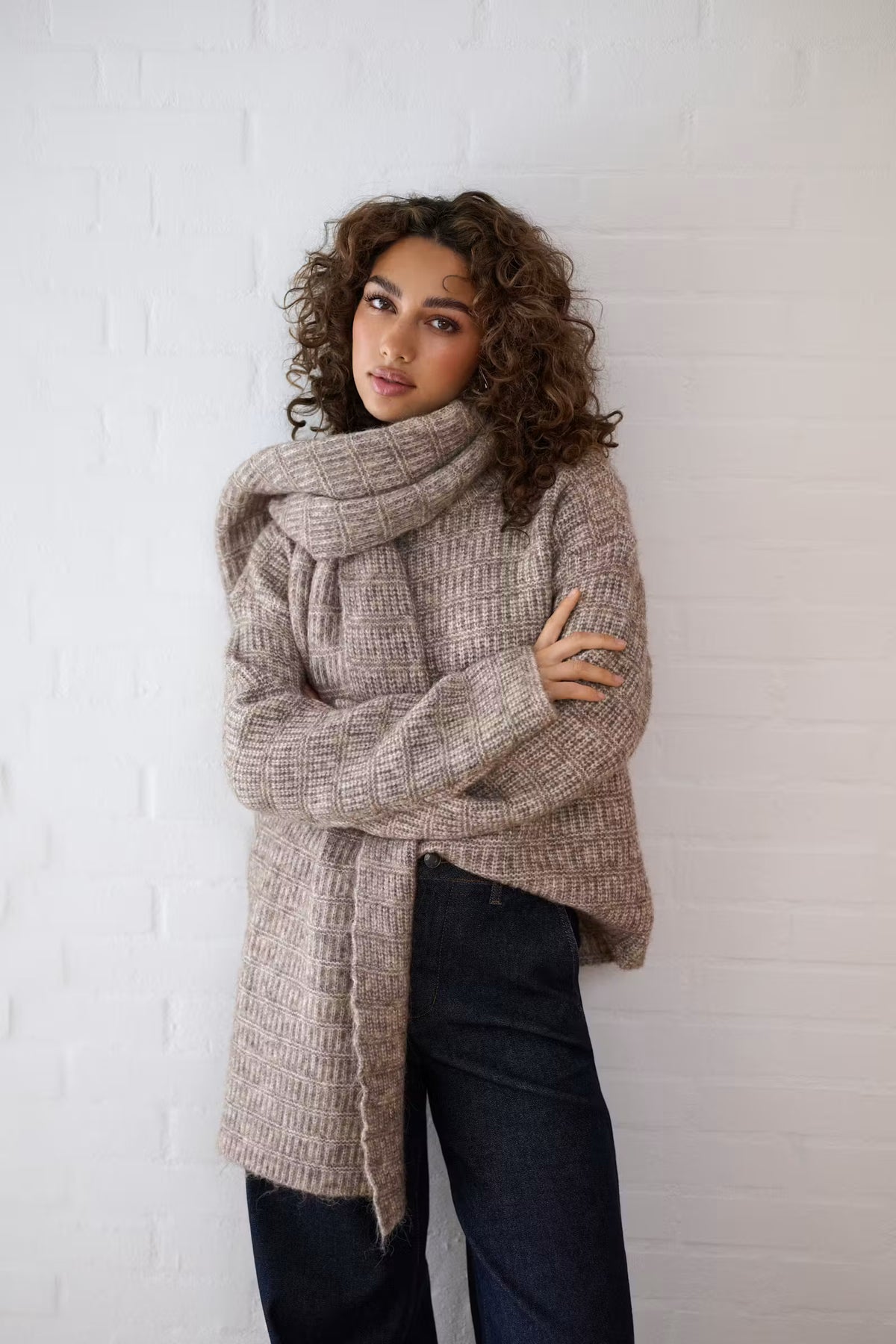 Pullover KAkikki | Desert Taupe Melange/Brown