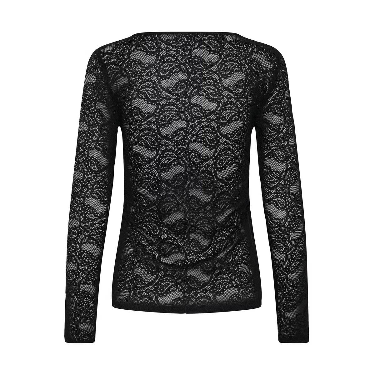 Spitzen Langarmshirt KAlucia | Black Deep