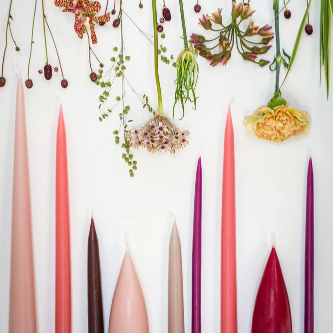 Kegelkerze | Dunkelrot