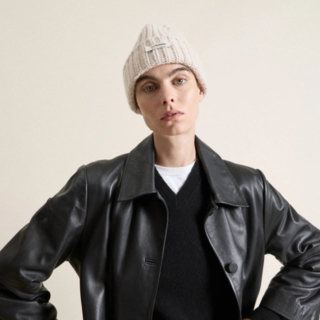 Beanie Logo | Ivory