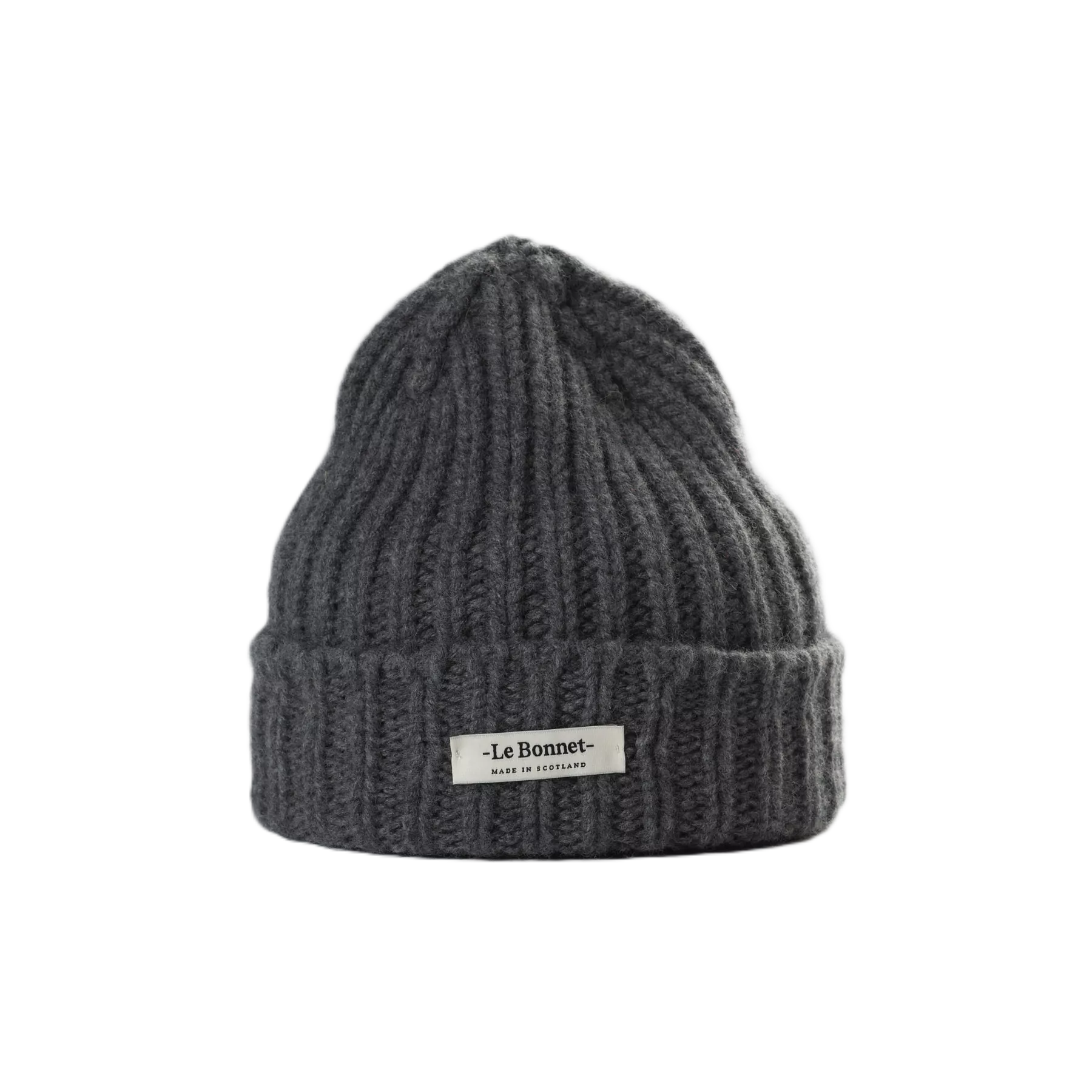 Beanie Logo in der Farbe Slate Grey von Le Bonnet bei Frau Rabe im Concept Store Die Halle