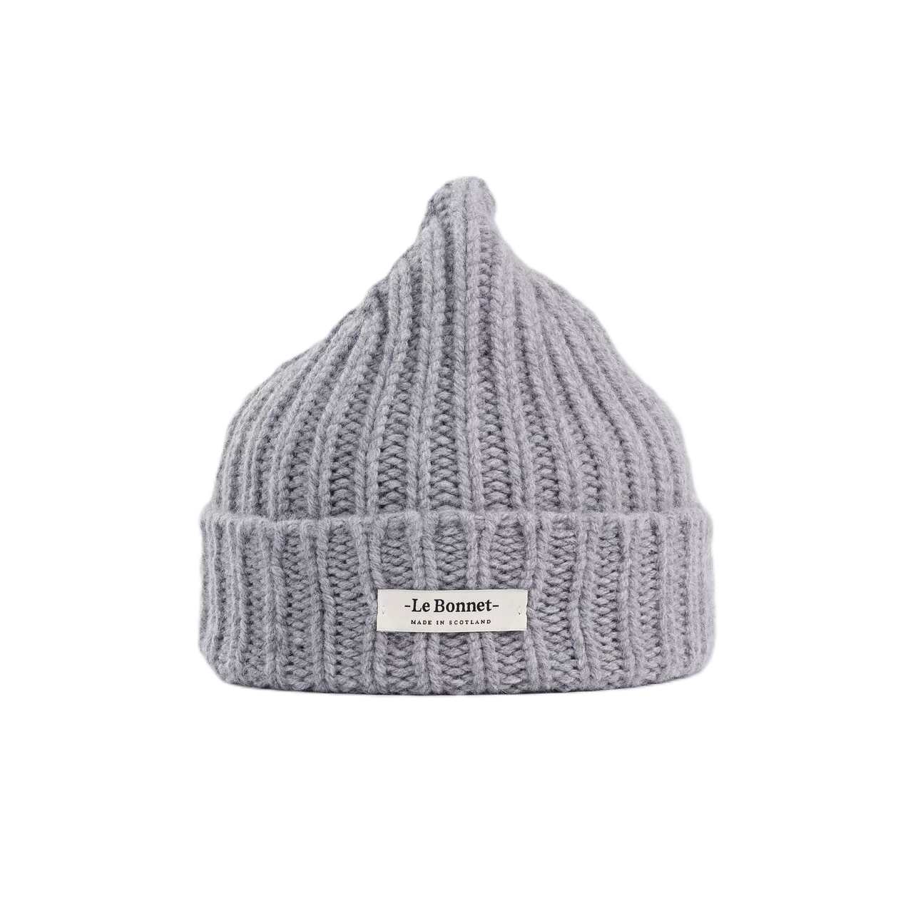 Beanie Logo in der Farbe Smoke von Le Bonnet bei Frau Rabe im Concept Store Die Halle