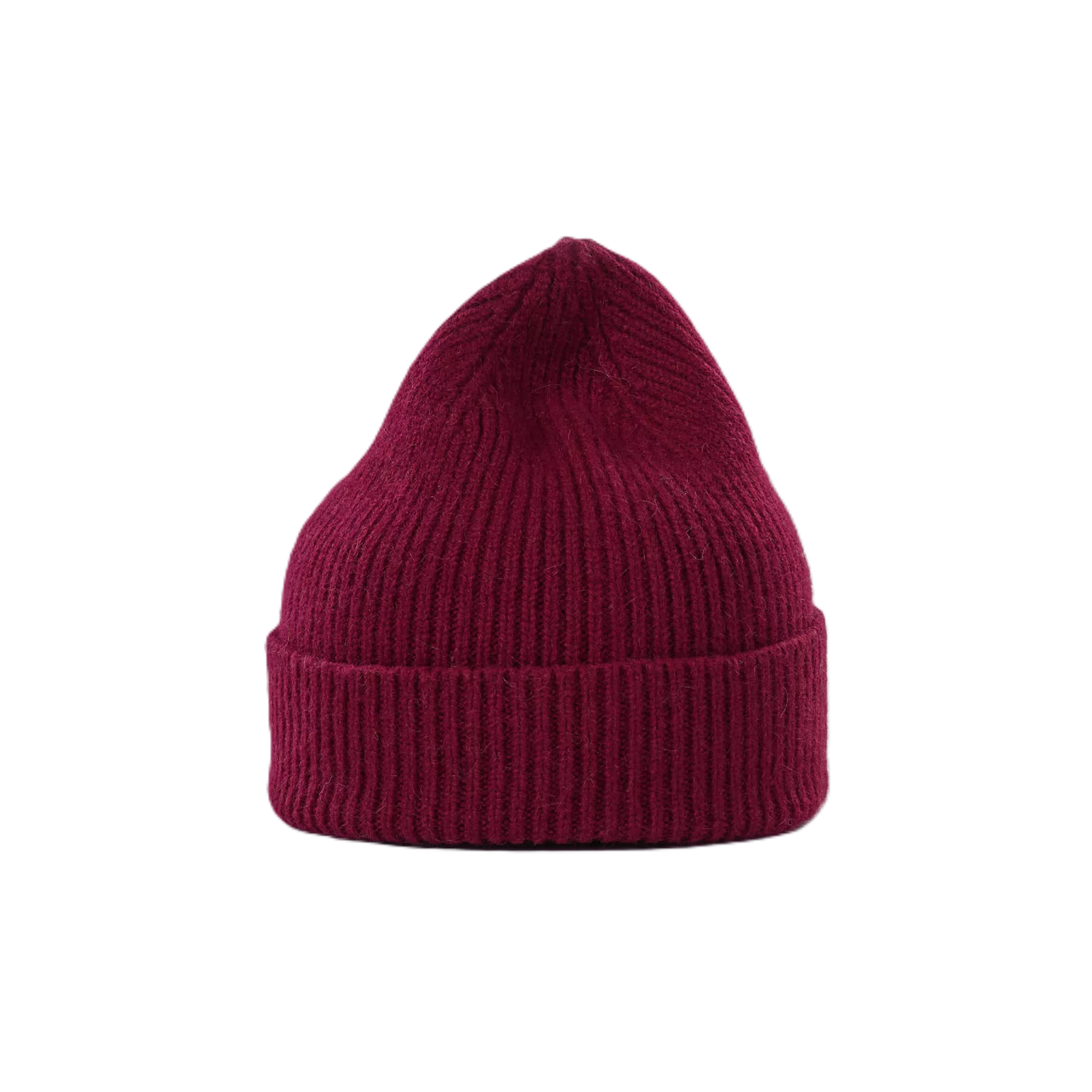 Beanie in der Farbe Wine von Le Bonnet bei Frau Rabe im Concept Store Die Halle