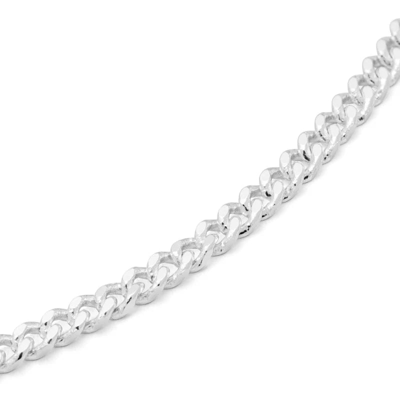 Halskette Panzer | Versilbert