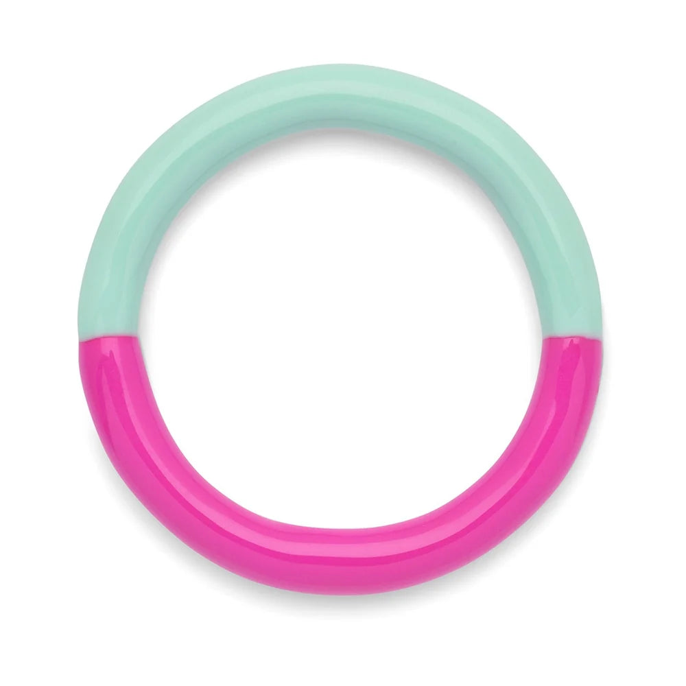 Ring Double Color | Electric Fuchsia Pink/Mint