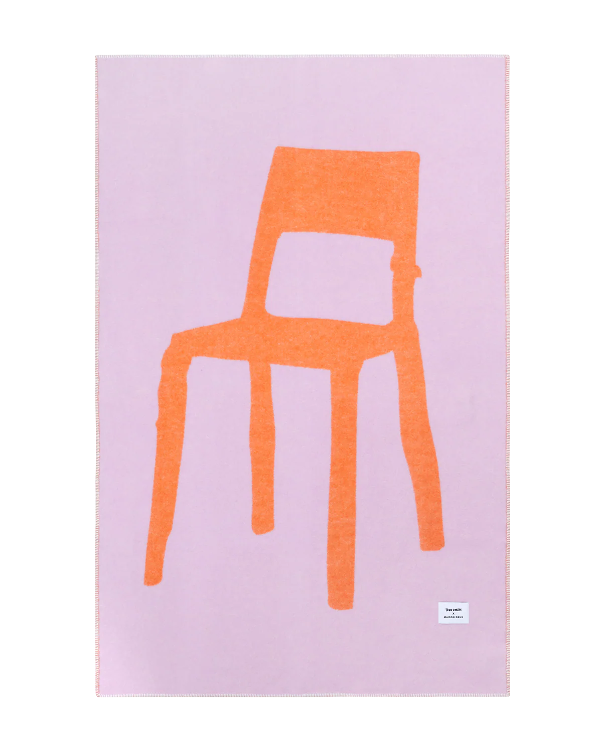 Wolldecke Splitted Chair | Lilac/Orange