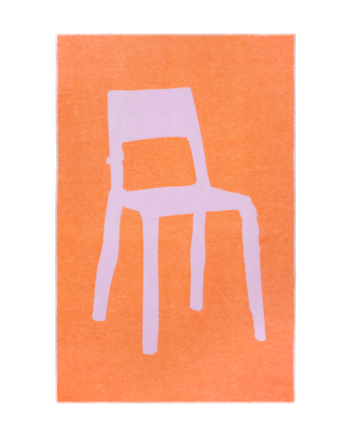 Wolldecke Splitted Chair | Lilac/Orange