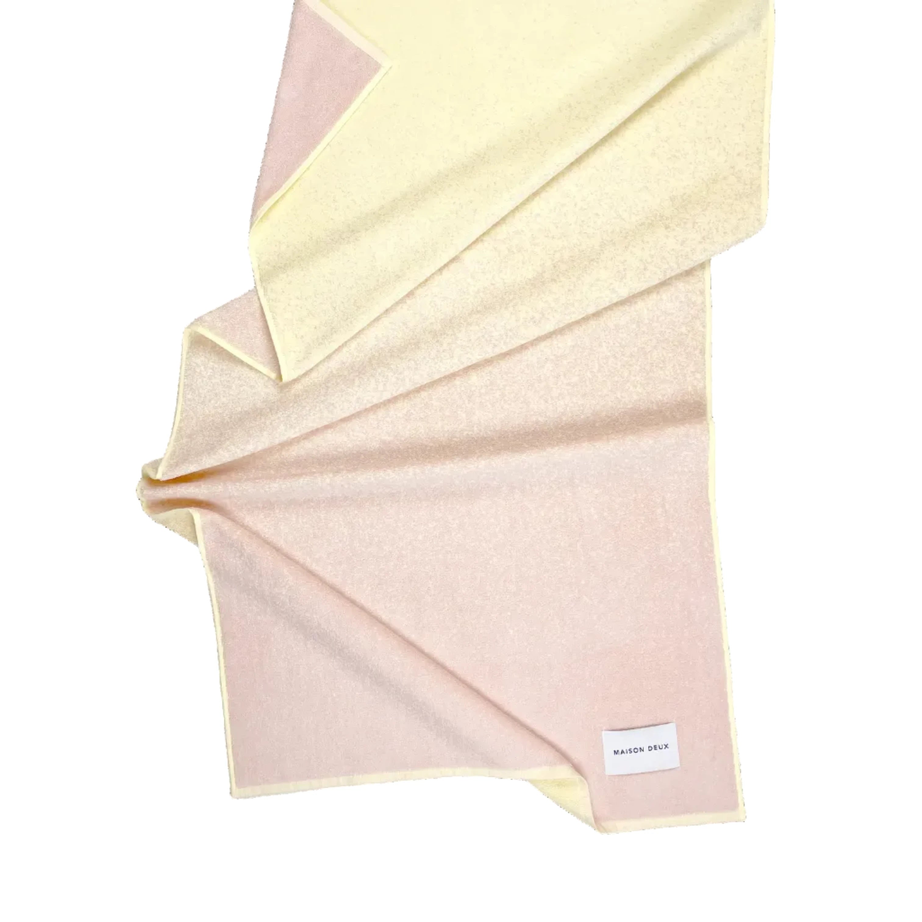 Gästehandtuch Gradient | Rosa & Buttergelb