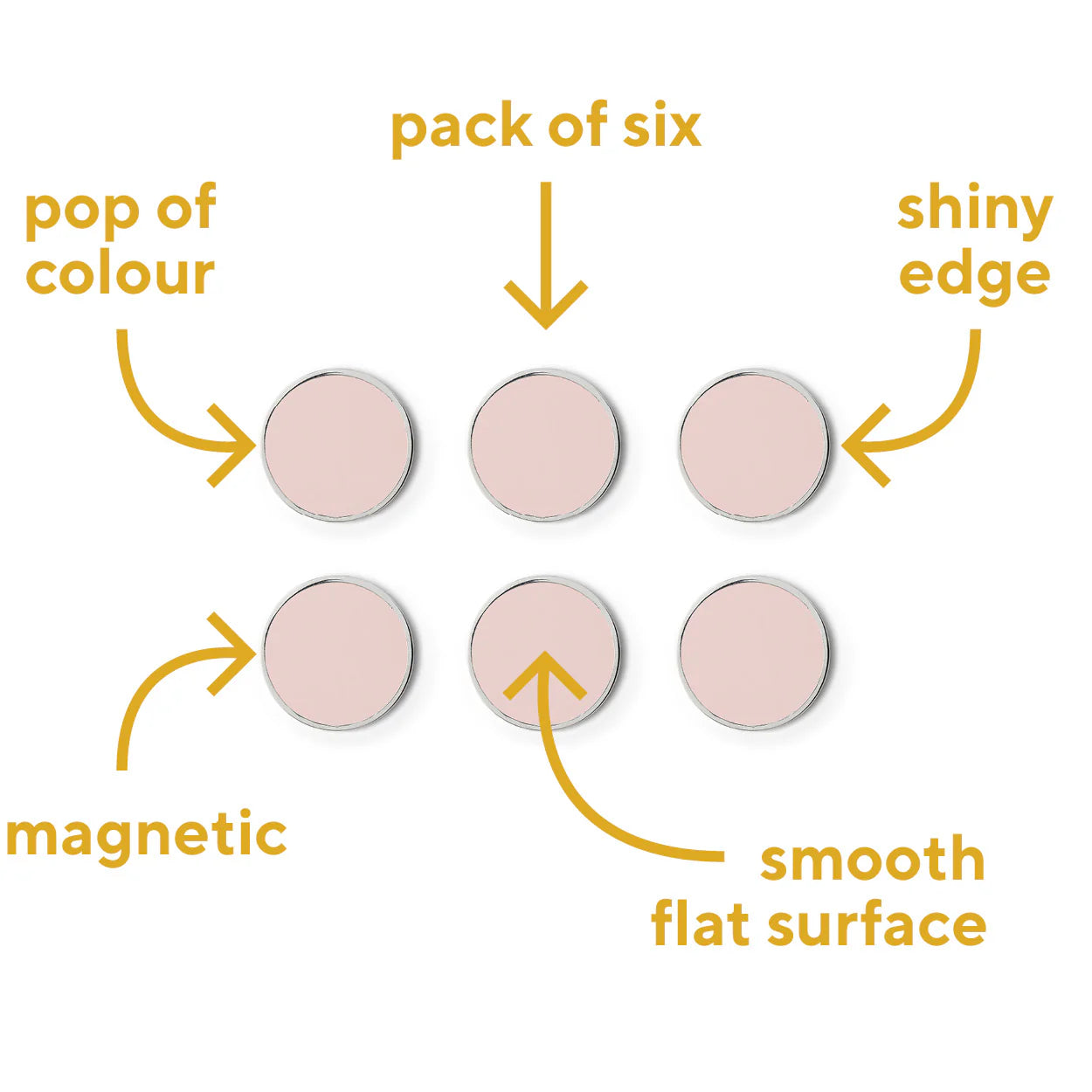 Magnet-Set The Buttons in blush von Mustard Made bei Frau Rabe im Concept Store Die Halle