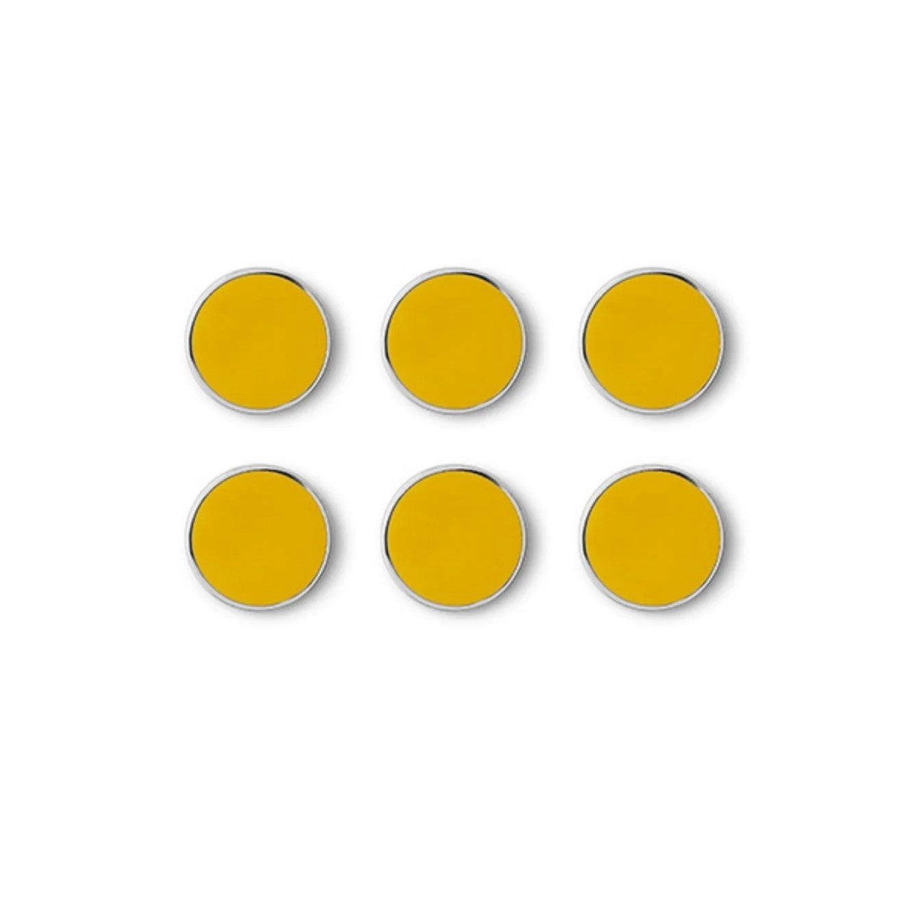 Magnet-Set The Buttons in mustard  von Mustard Made bei Frau Rabe im Concept Store Die Halle