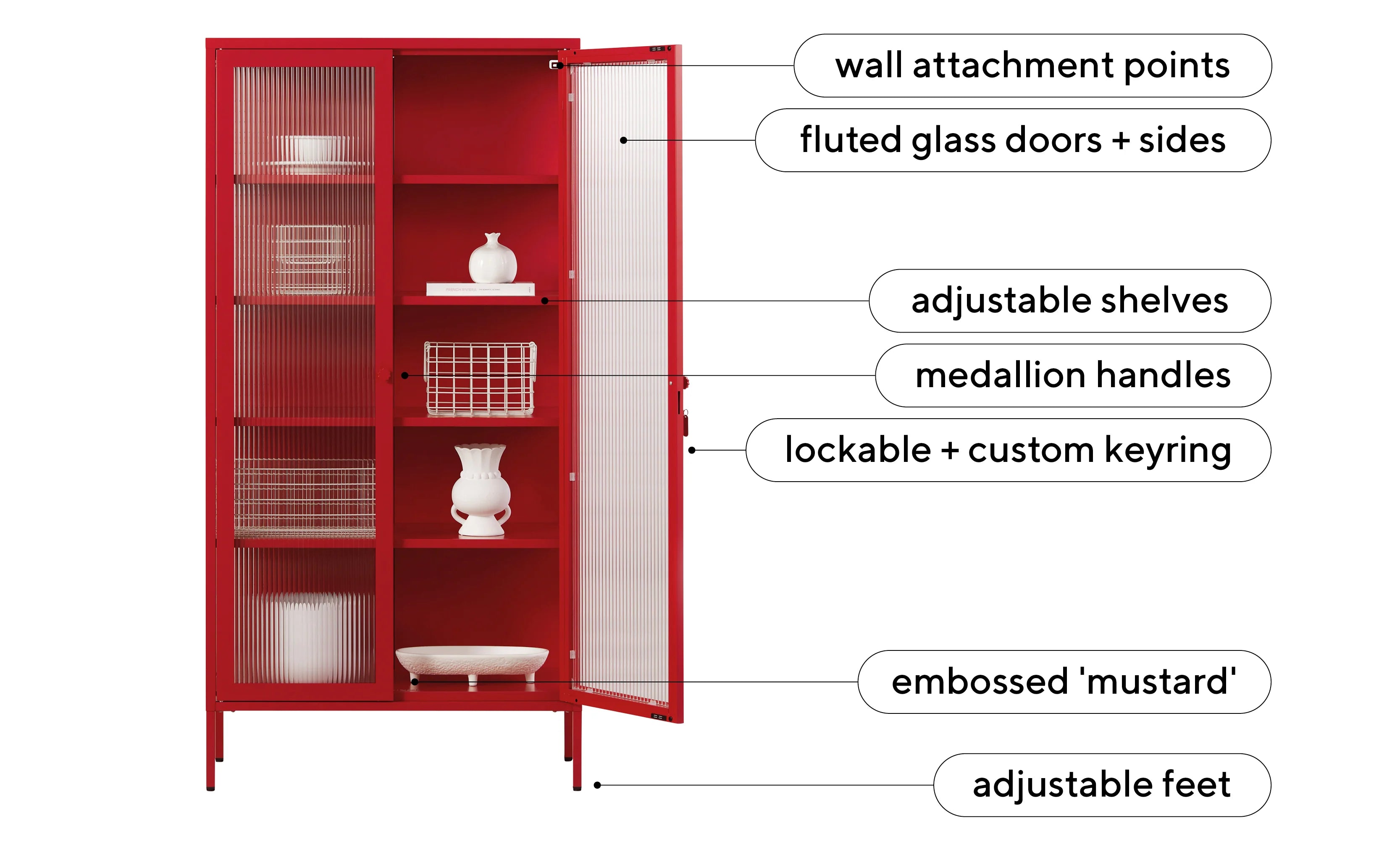 Metallspind The Collector | Poppy Red