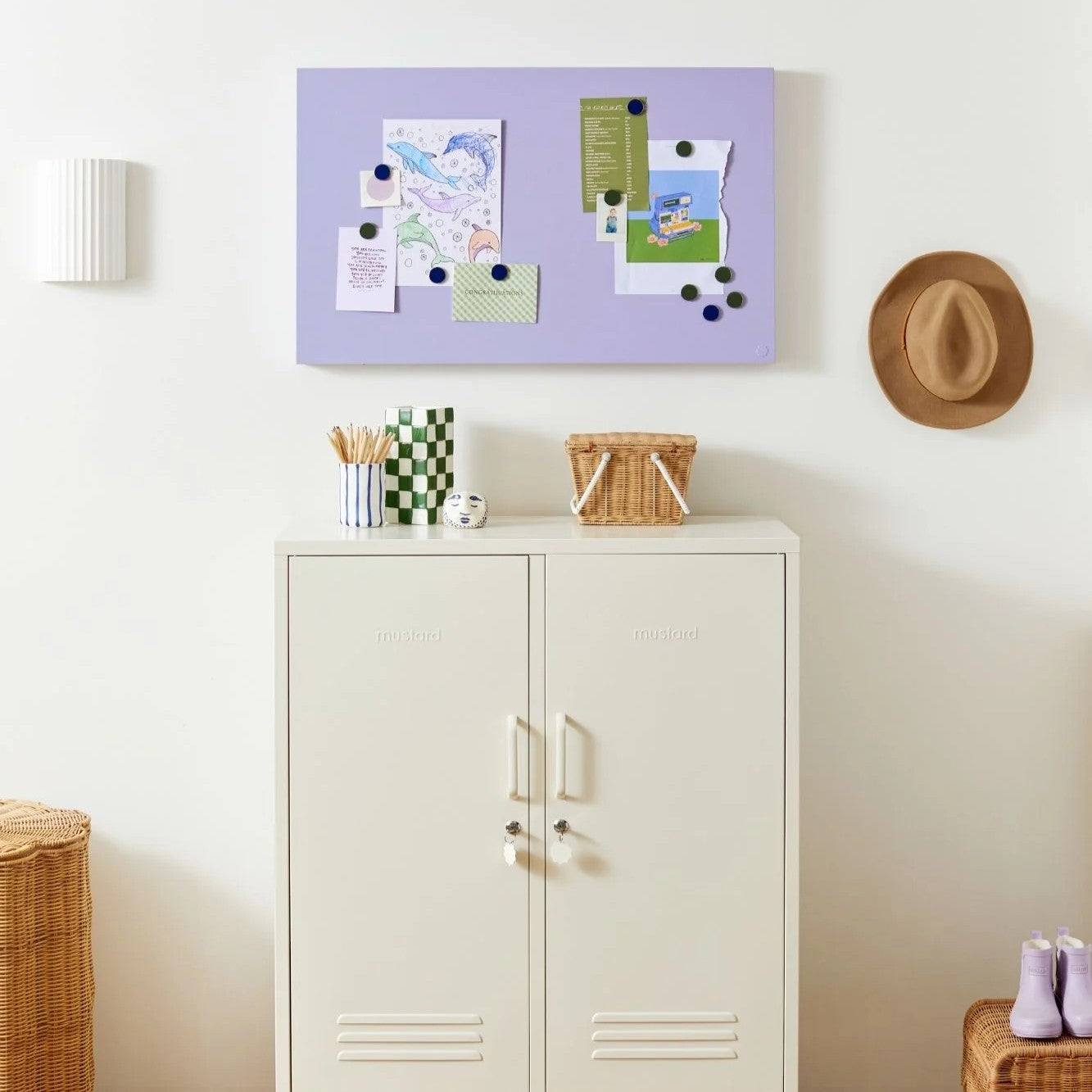 Magnetwand The Storyboard in lilac von Mustard Made bei Frau Rabe im Concept Store Die Halle