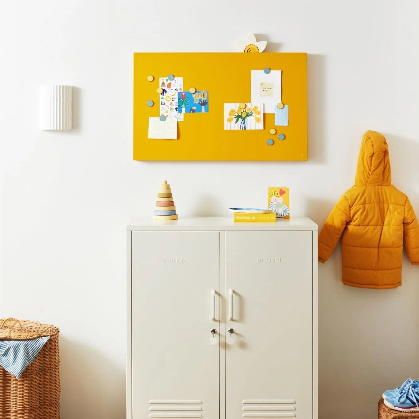 Magnetwand The Storyboard in mustard von Mustard Made bei Frau Rabe im Concept Store Die Halle